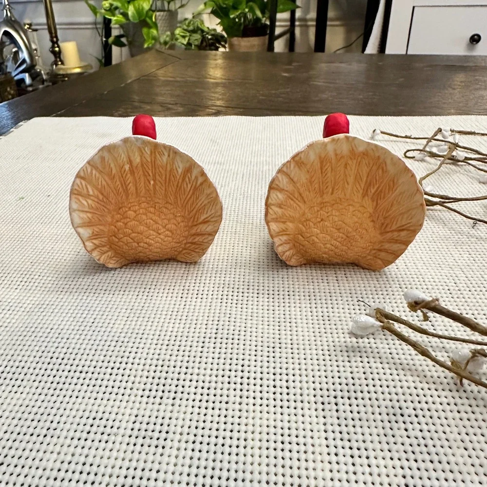 RUSS Vintage Turkey Salt & Pepper Shakers‎ Harvest Fall Thanksgiving